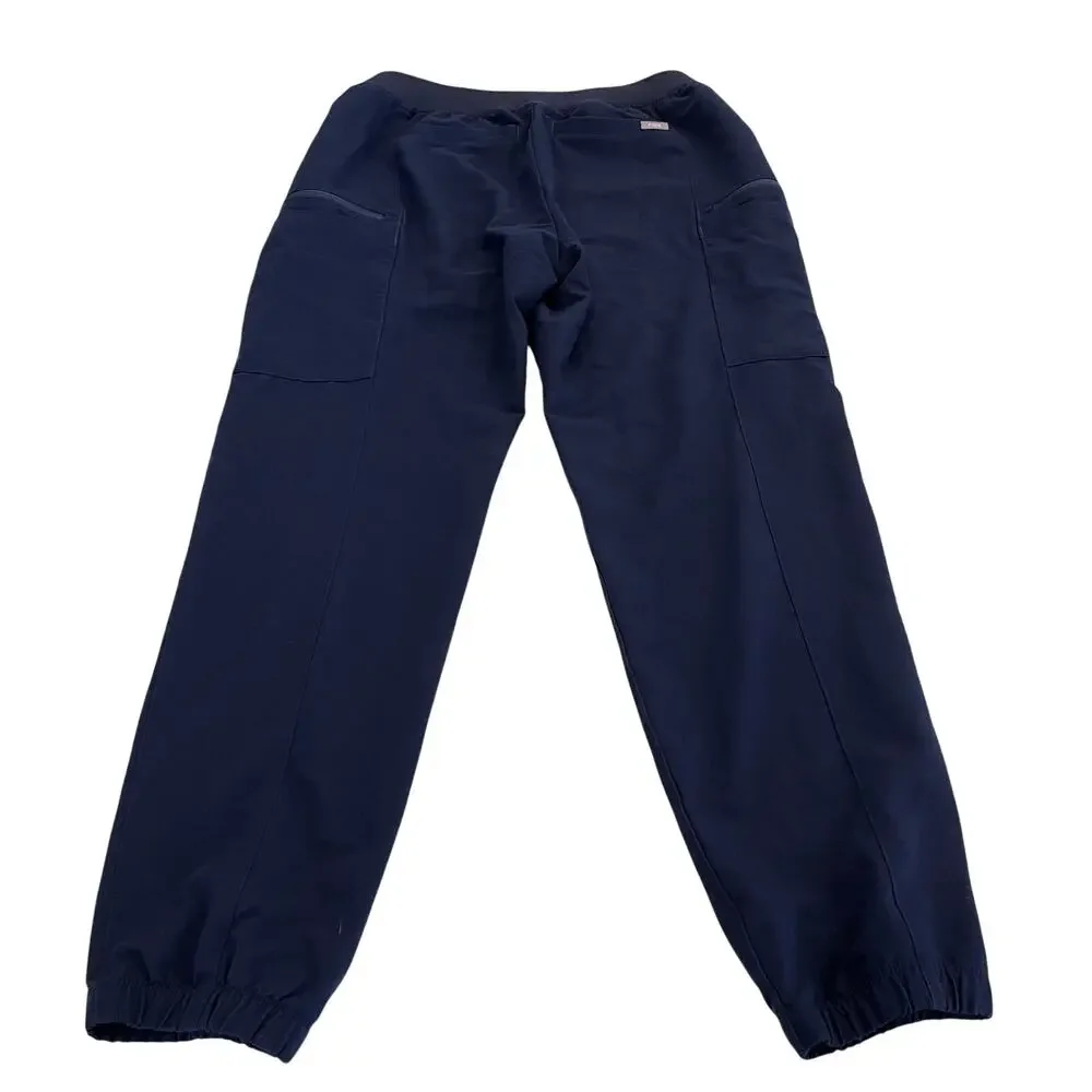 FIGS Double Utility Cargo Limited Ed Jogger Scrub Pants Navy Size Medium